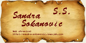 Sandra Sokanović vizit kartica